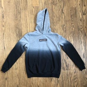 Abercrombie Kids Black/Gray Ombré Hoodie Pullover Sweatshirt
